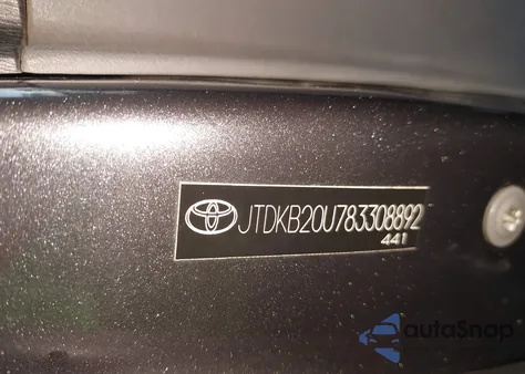 2008 Toyota Prius from USA, damaged, VIN JTDKB20U783308892